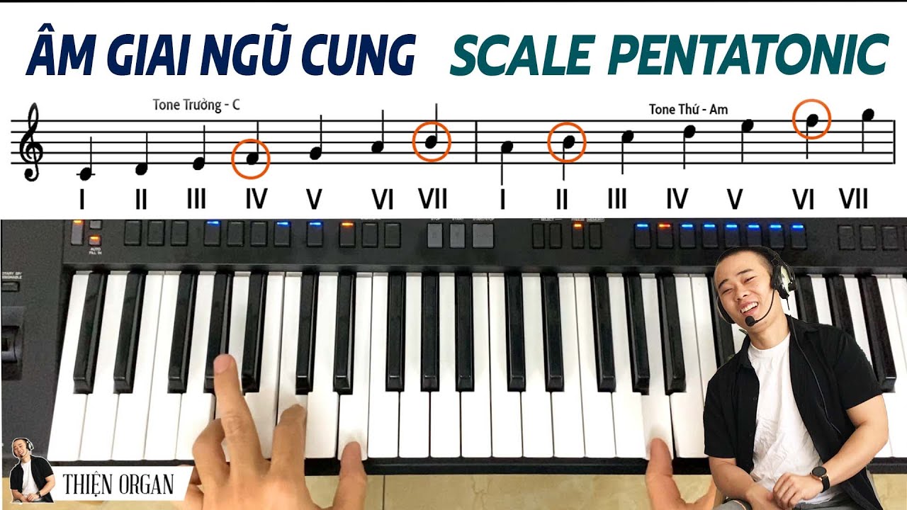 Cách Chạy ÂM GIAI NGŨ CUNG | Đệm Nhạc Dân Ca Đàn Tranh || THIỆN ORGAN