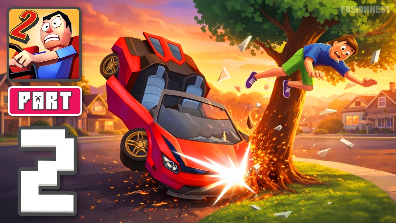 Faily Brakes 2 - Gameplay Walkthrough Part 2 - Downhill Crash Ride (iOS, Android)
