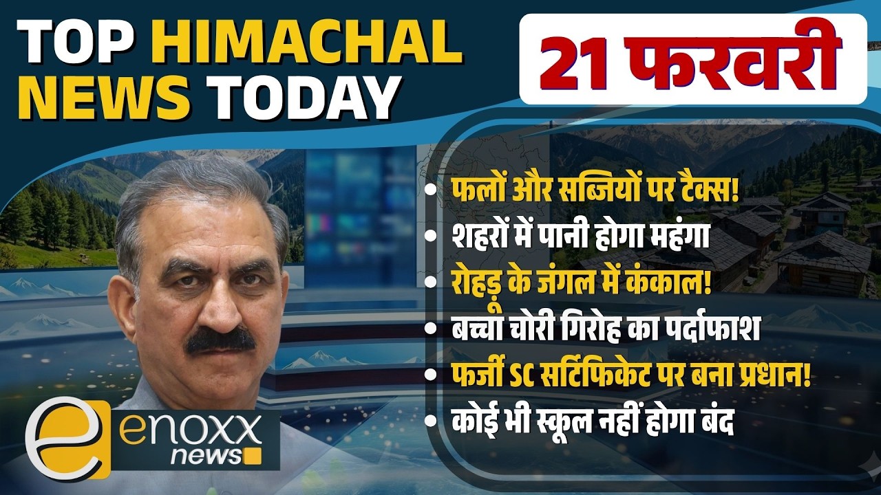 फलों-सब्जियों पर टैक्स, बच्चा चोरी गिरोह | Rohru कंकाल | पानी होगा महंगा! | Himachal News Today
