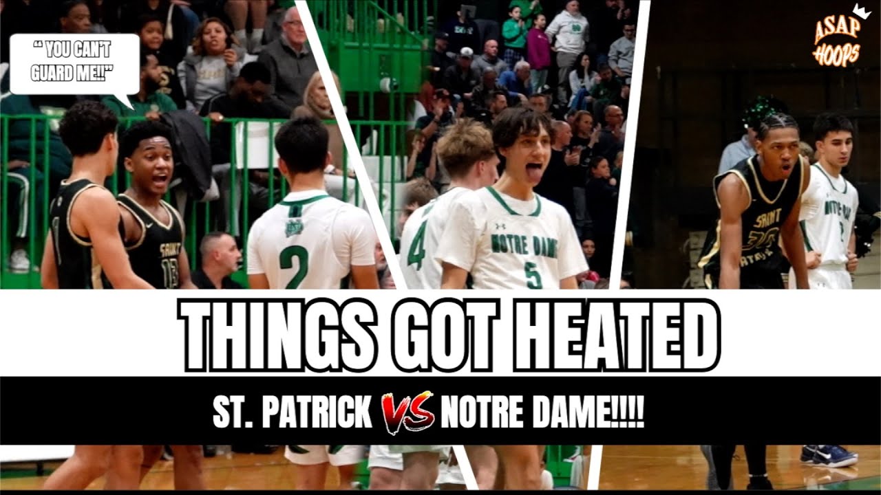 ST. PATRICK VS. NOTRE DAME 🥶🔥 HEATED RIVALRY GAME IN ILLINOIS GETS WILD!!