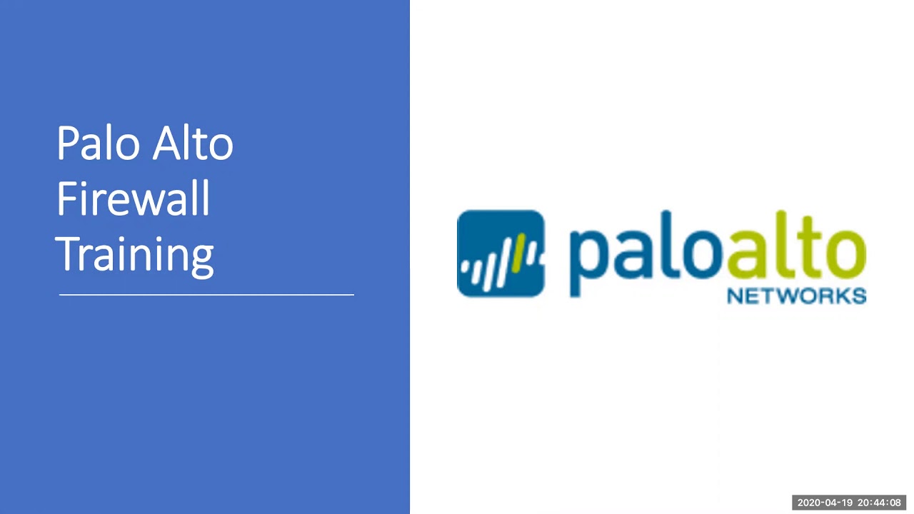 Palo Alto Firewall - Basics ( All Models with PAN OS)