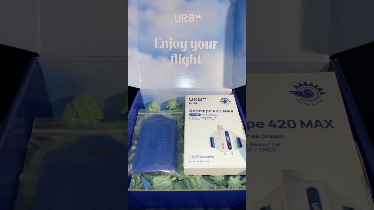 URB Aerovape 420 MAX care package #review #cbd #jsmacked
