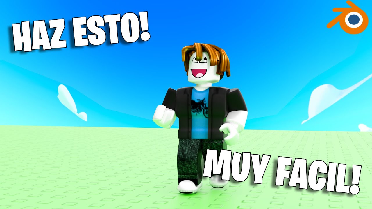 Como hacer portadas de ROBLOX en BLENDER! (Muy Facil)