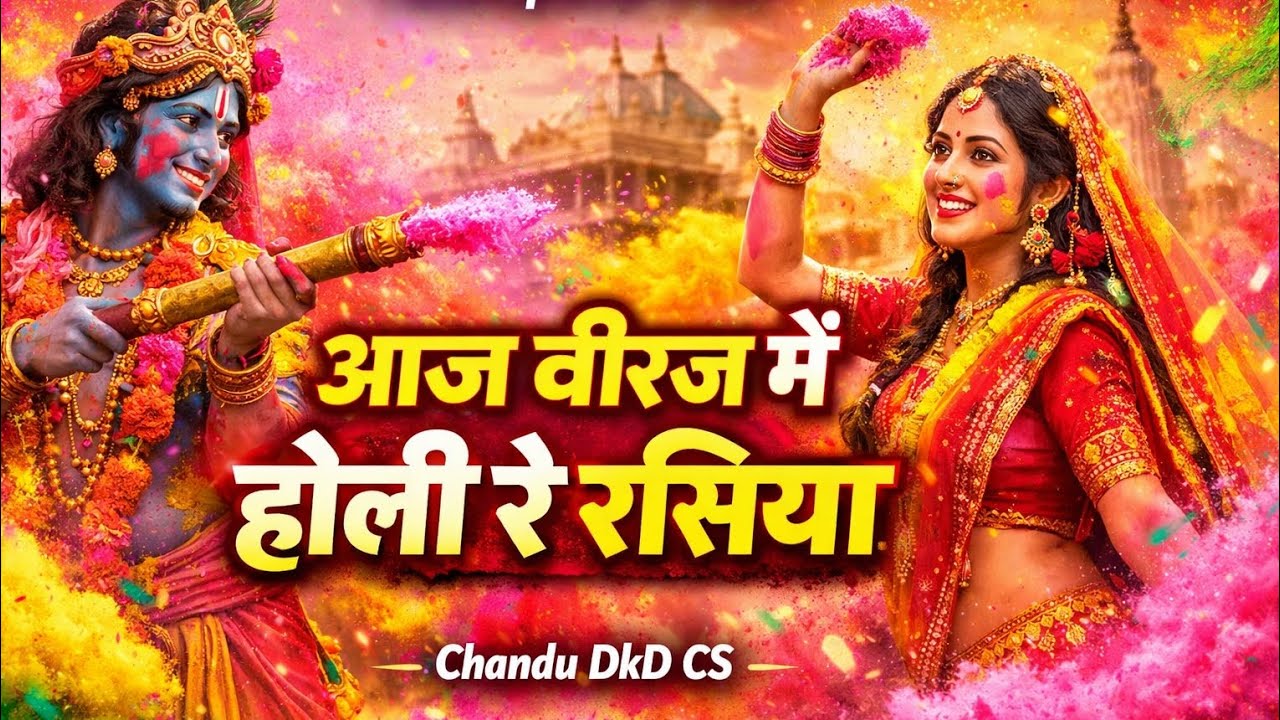 आज बीरज में होली रे रसिया | Holi Special Radha Krishna Bhajan 2026 | Chandu DkD CS