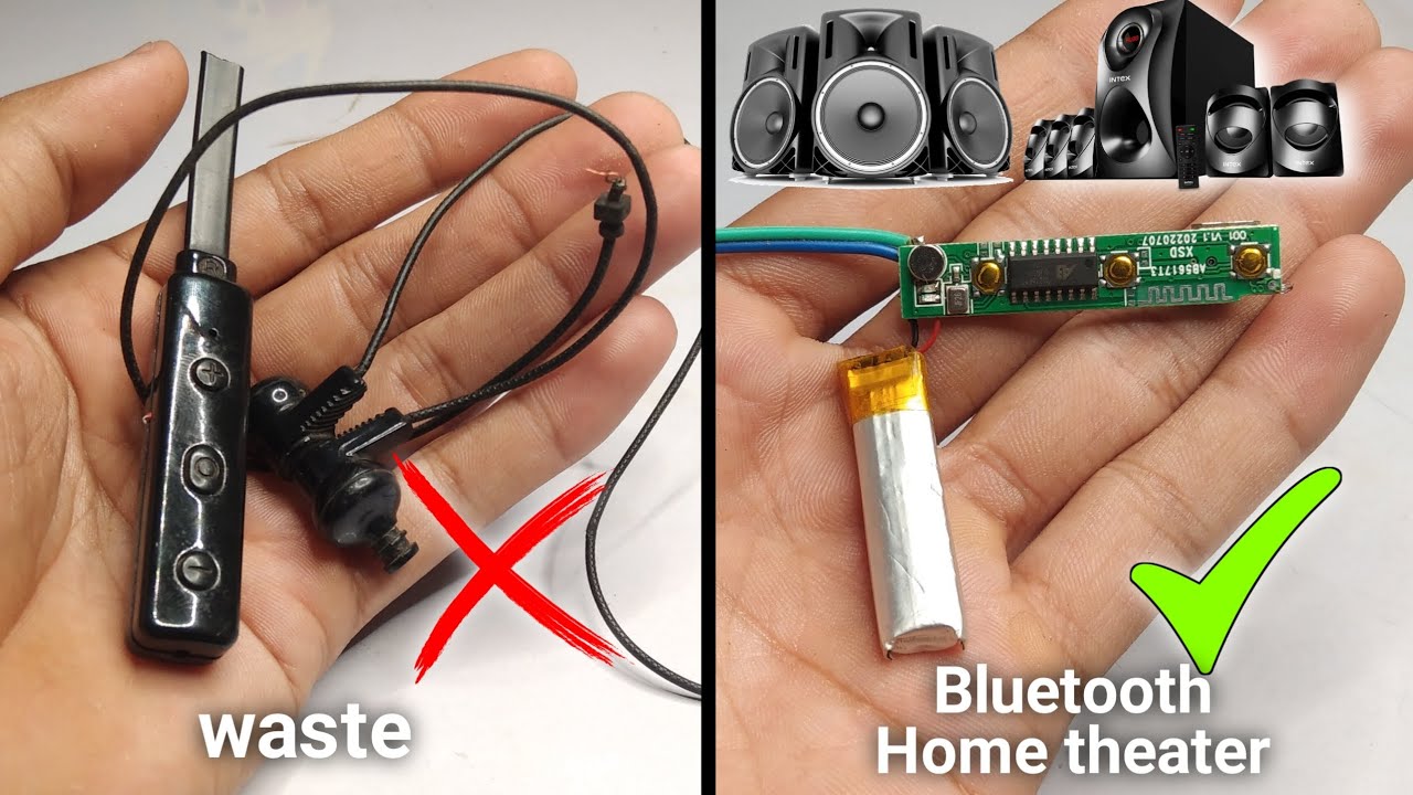पुराने Bluetooth से Home theater बनाओ || Make wireless home theater of your old Bluetooth neckband