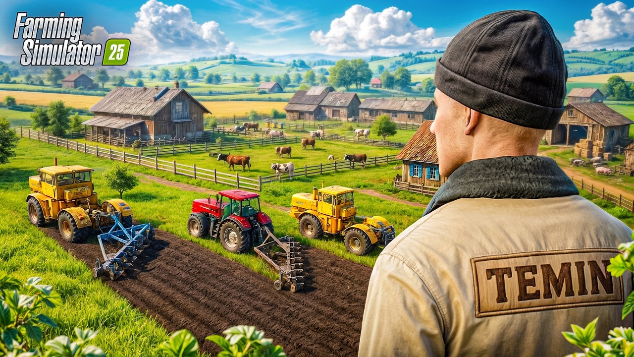 МЕГА ФЕРМА в ДЕРЕВНЕ, начиная с 0 в FARMING SIMULATOR 25