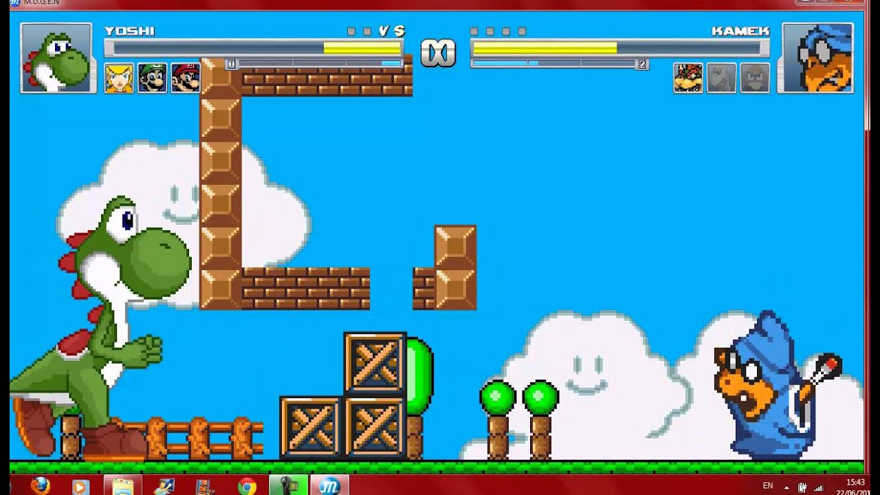 Mugen Mario Special No1 Heroes vs Villians (4v4 Battle)