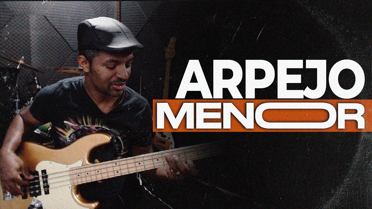 Como fazer o ARPEJO MENOR NO CONTRABAIXO Por KAKA BASS video aula de baixo