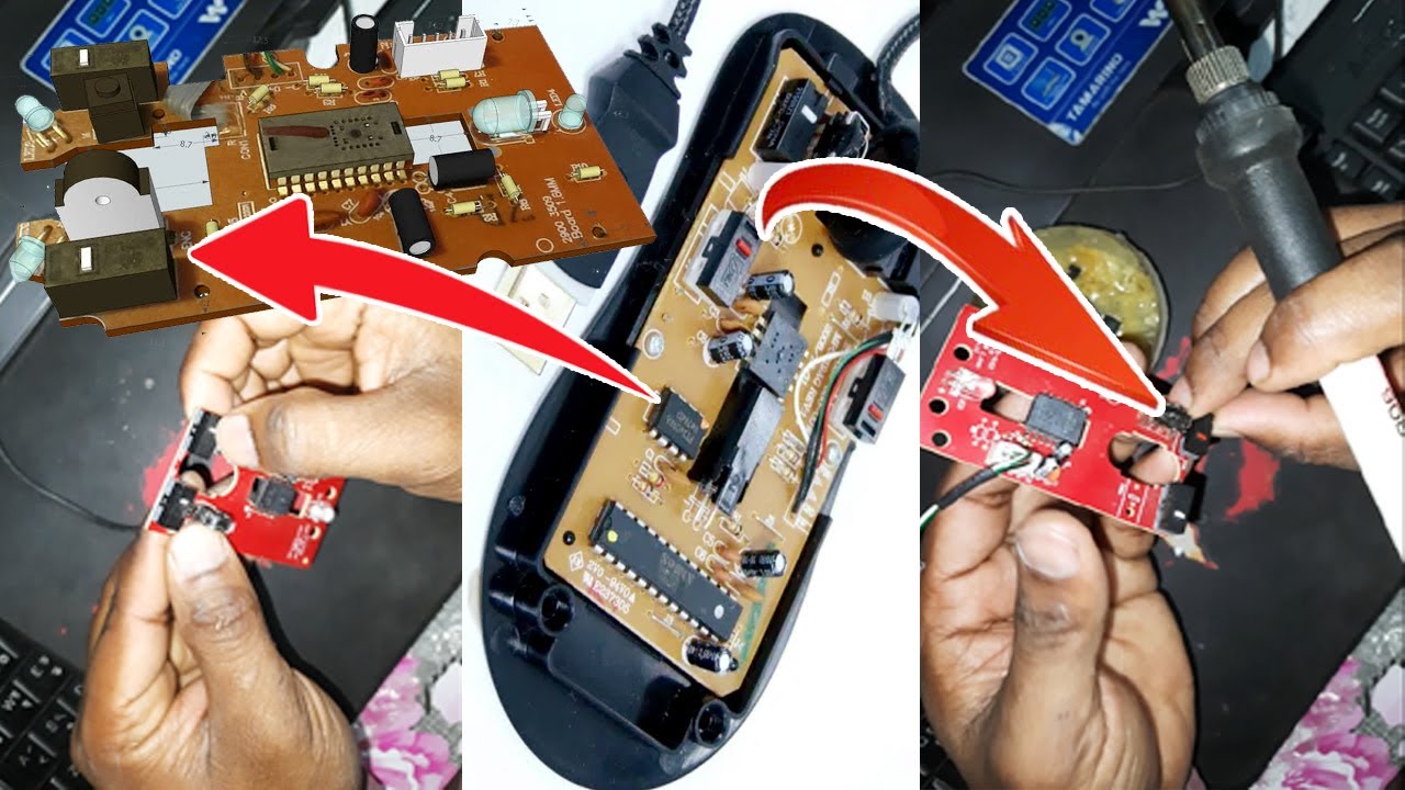 how to repair old mouse | mouse switch replacement by tanvir computer & scientist