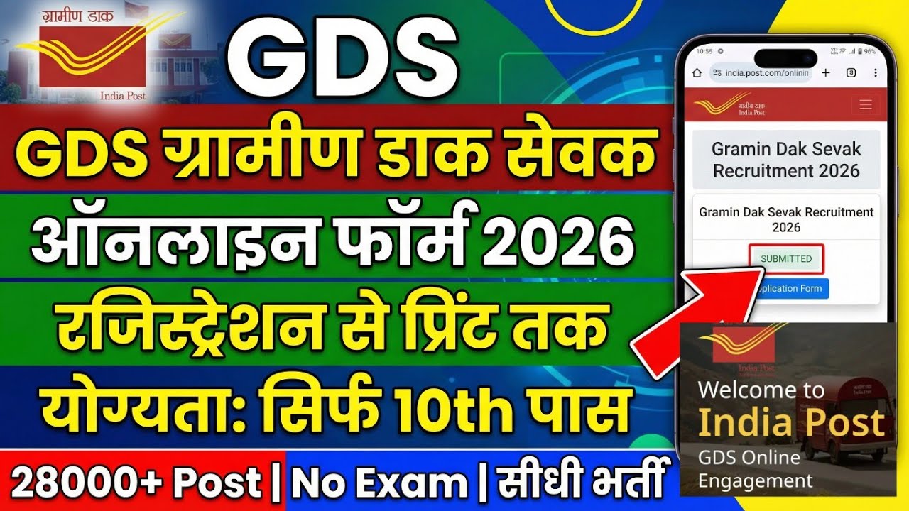 India Post GDS Online Form 2026 Online Submit | Step by Step Apply Process | No Mistake Full Guide
