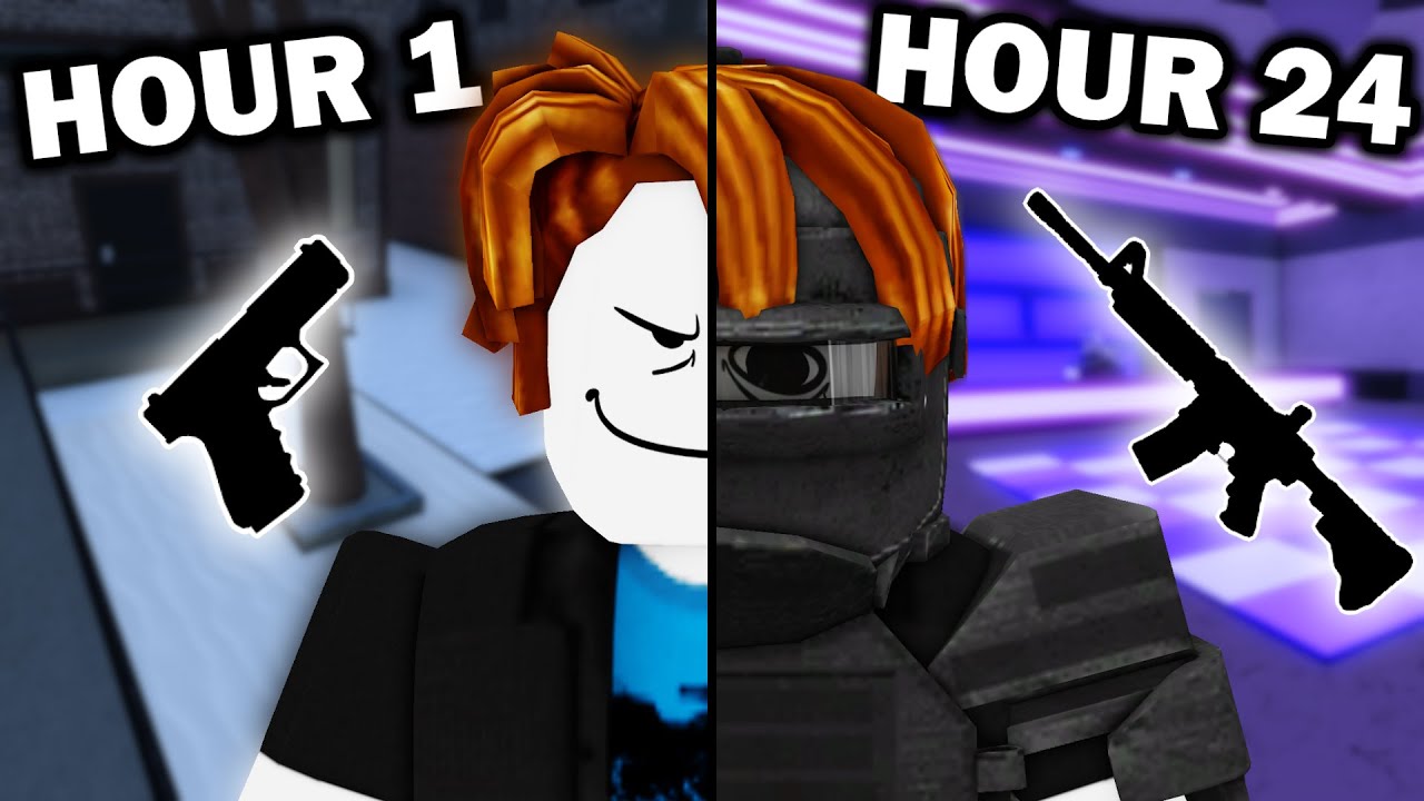Я провел 24 часа в Roblox Criminality (с нуля)