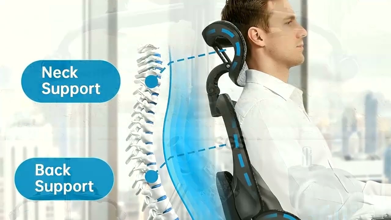 AreShark Ergonomic Office Chair Review: 3D Support & Built-in Footrest!