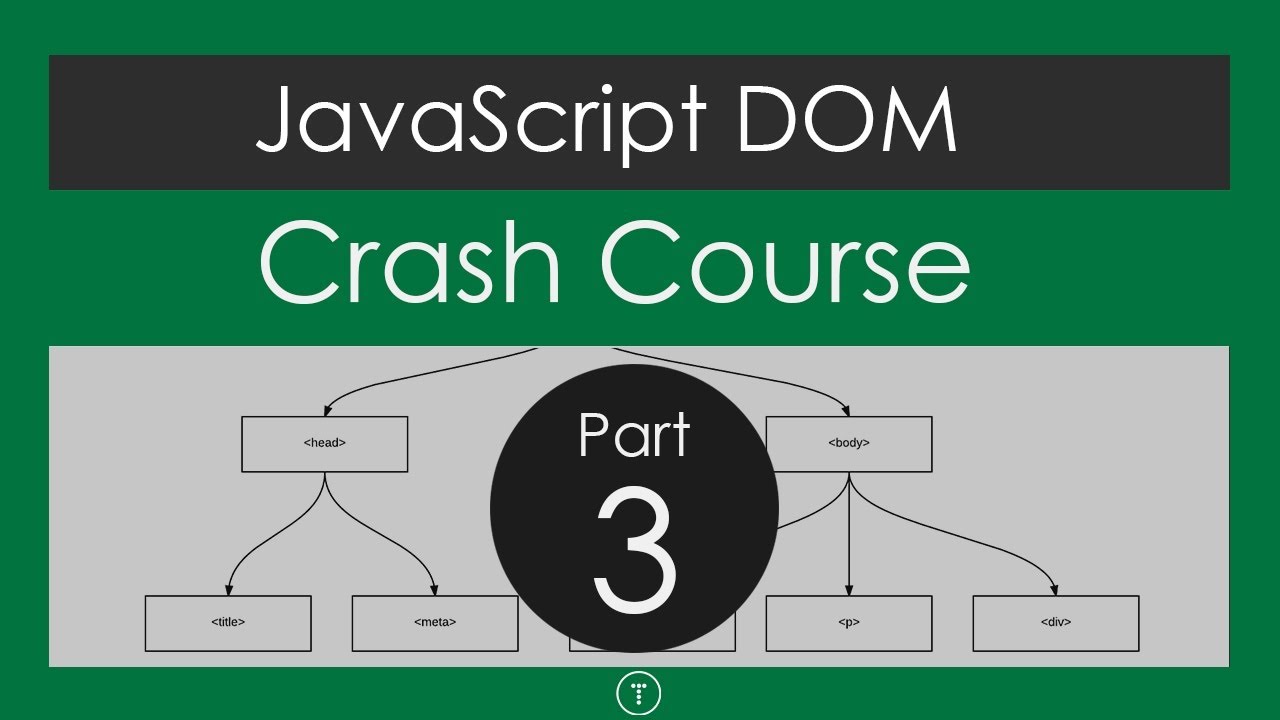 JavaScript DOM Crash Course - Part 3