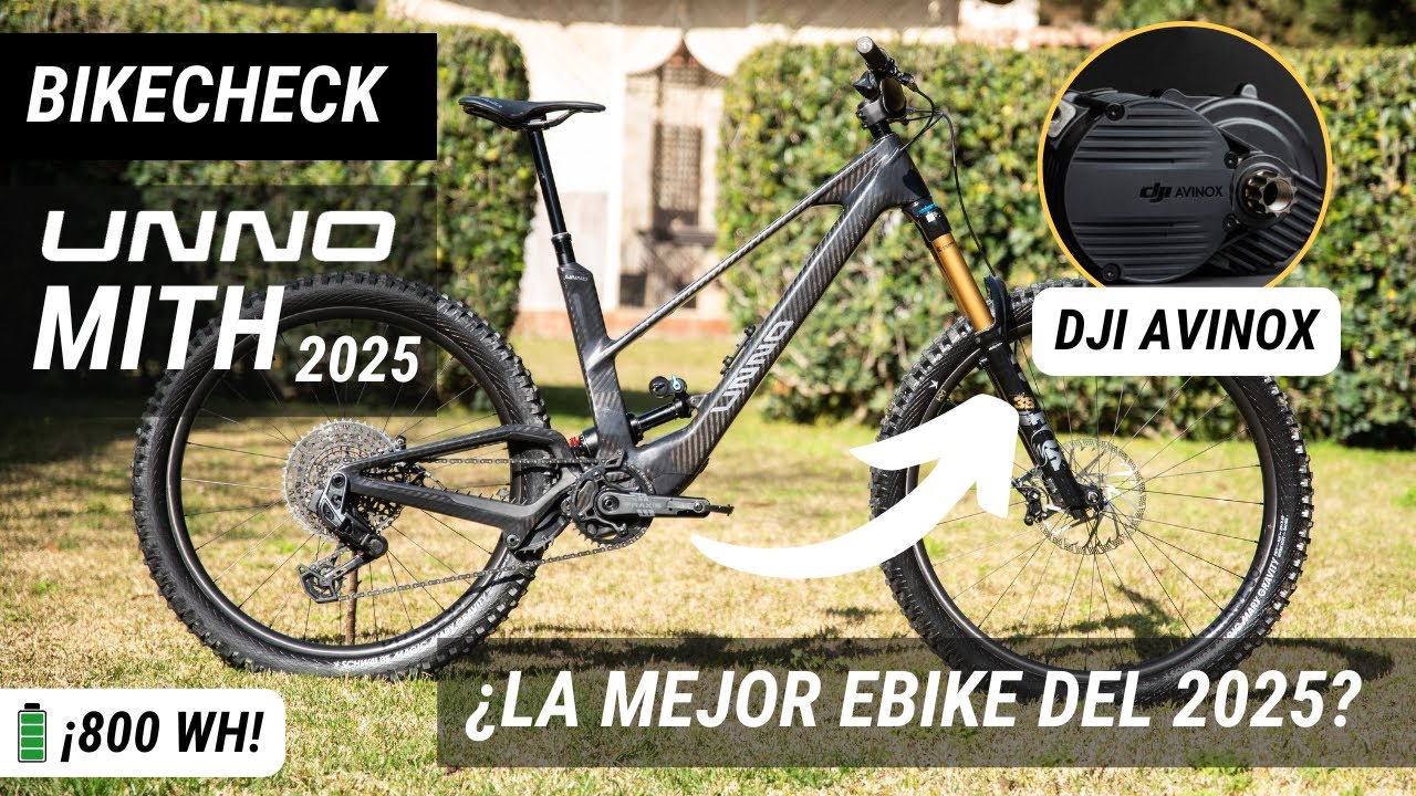 BikeCheck UNNO MITH 2025 con DJI AVINOX y 800Wh