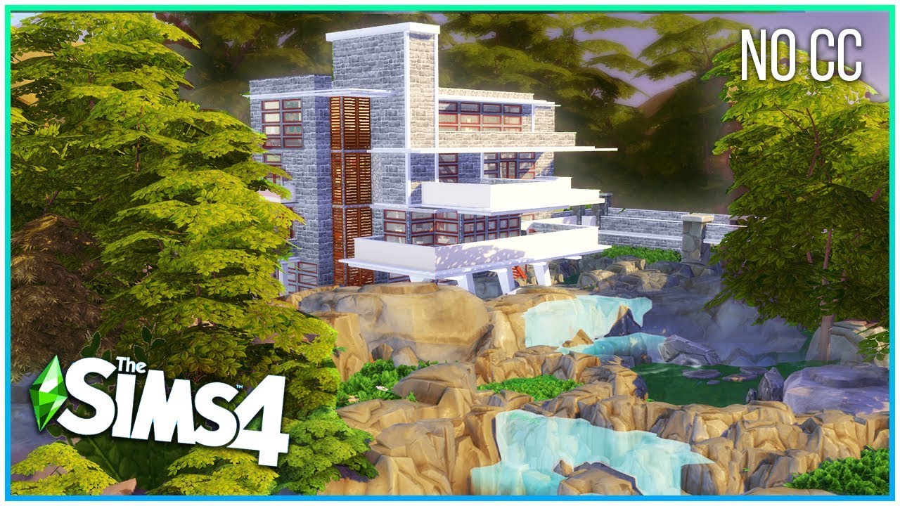 Sims 4 Speed Build - Fallingwater | Kate Emerald