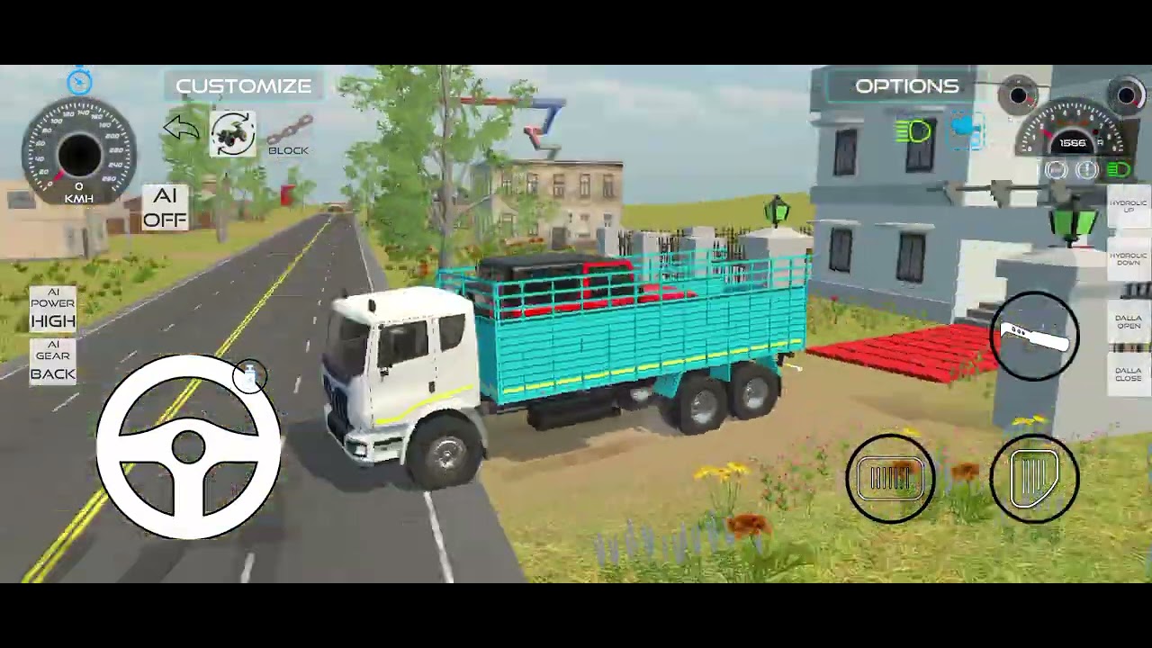 THAR load in truck thar is red colour truck is blue colour#thar load#viralvideo#longvideo...