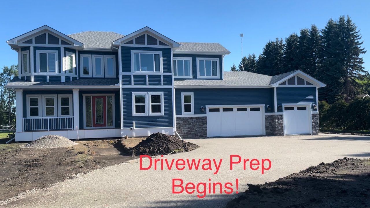 Time for garage cabinets and the driveway starts to appear! house build update