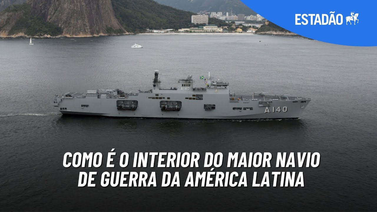 Veja como é por dentro do maior navio de guerra da América Latina