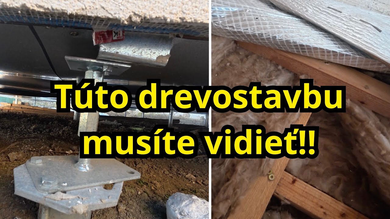 Kde a prečo sa tvorí voda v tejto drevostavbe na zemných vrutoch? Toto postavila firma