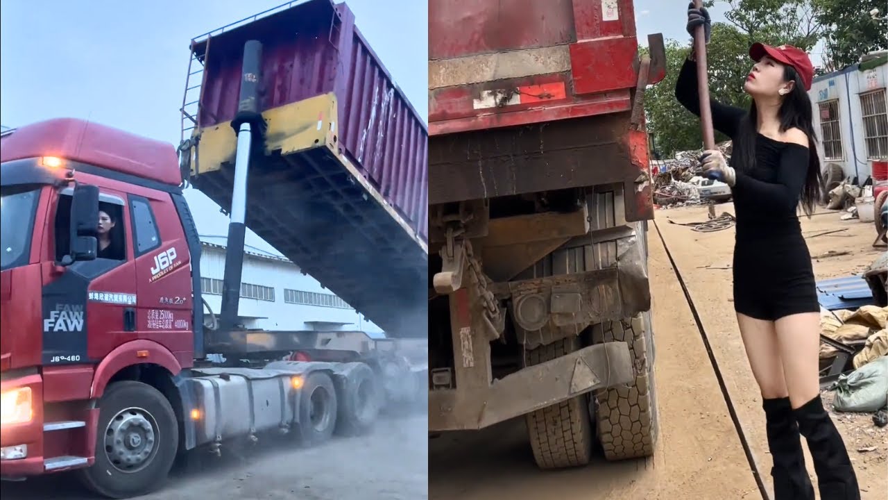 Beautiful Female Truck Driver Taotao, Exemplifies Lady strength
