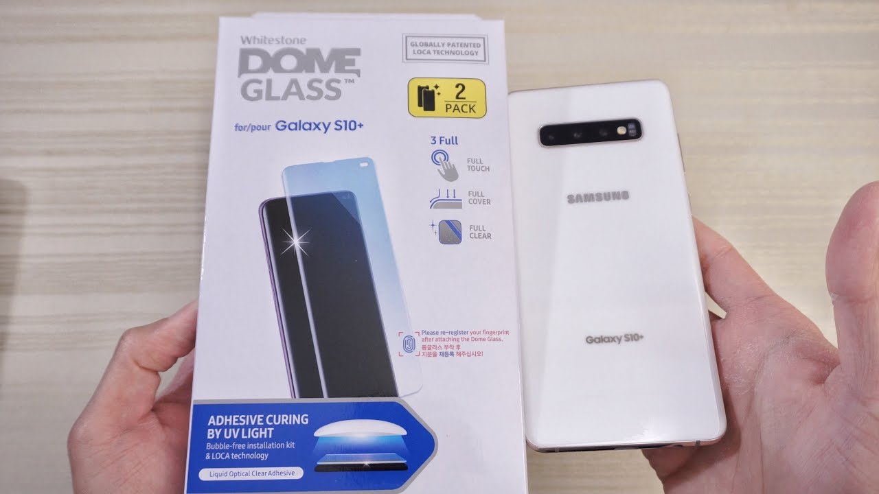 Samsung S10 Plus Whitestone Dome! The Best Tempered Glass!