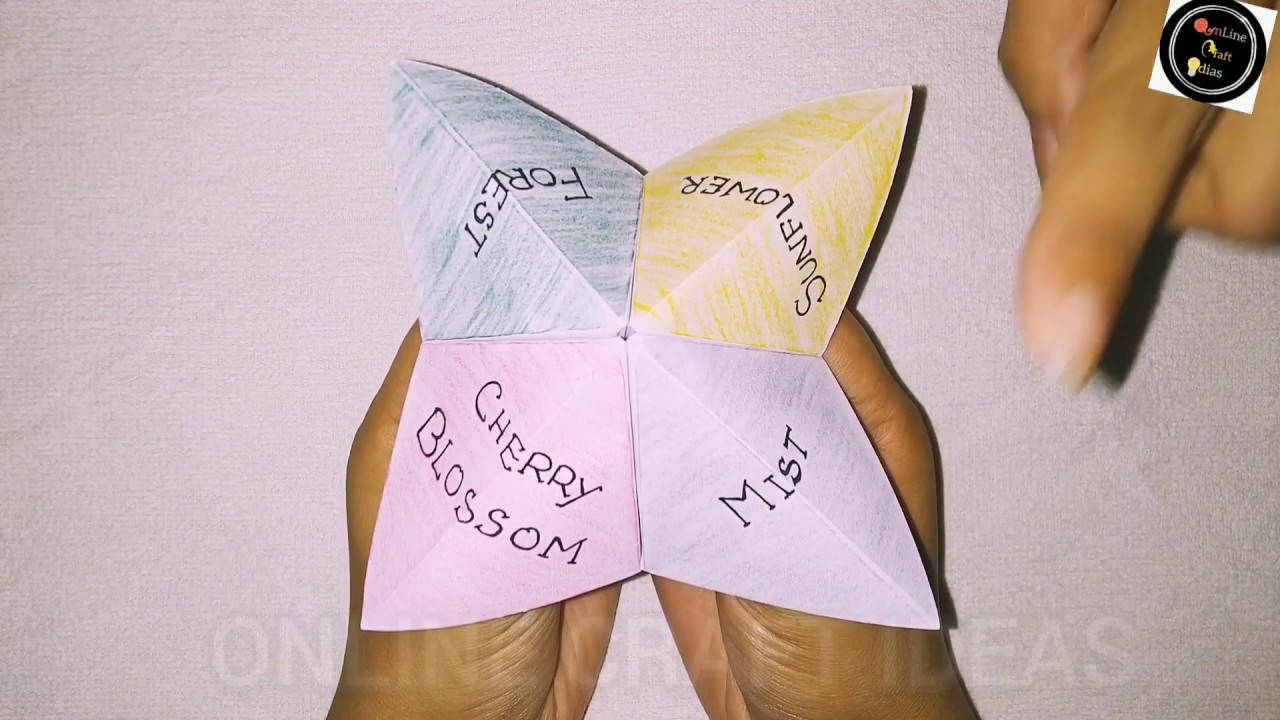 How to make paper dare game.
