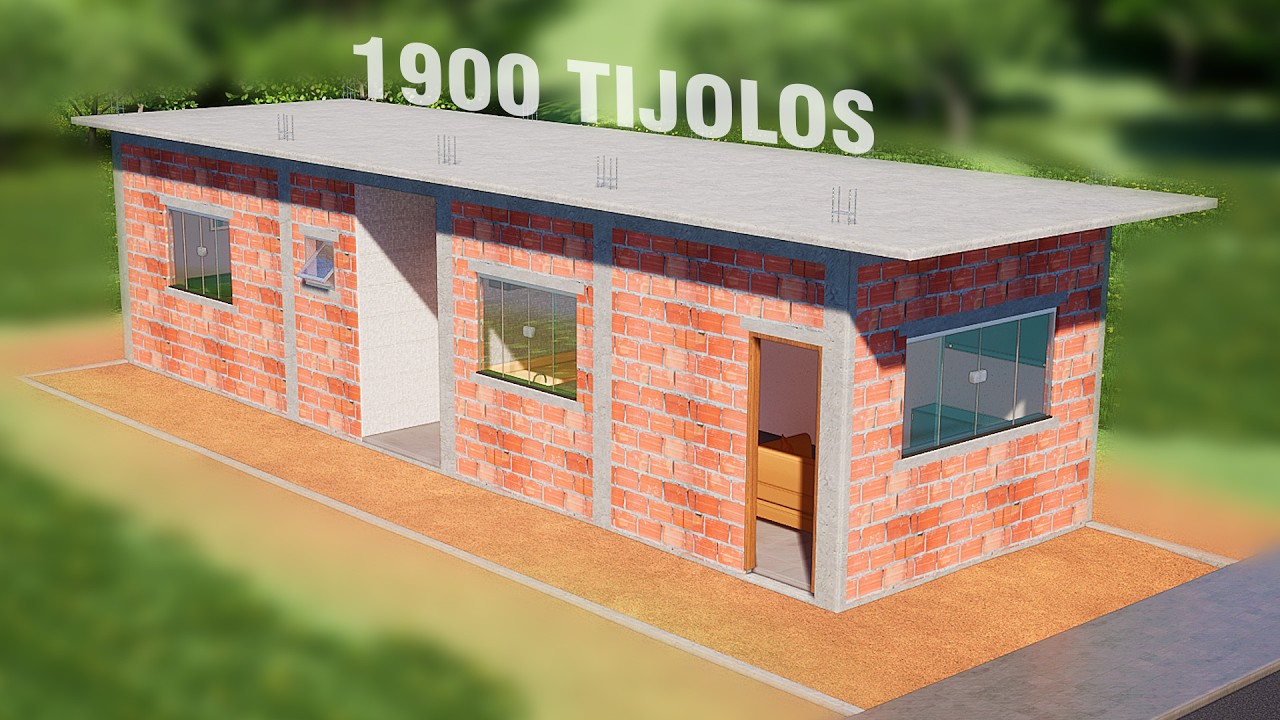 COM MENOS DE 2 MIL TIJOLOS, DÁ PRA CONSTRUIR ESSA KITNET | PASSO A PASSO E MATERIAIS | DUTRAM
