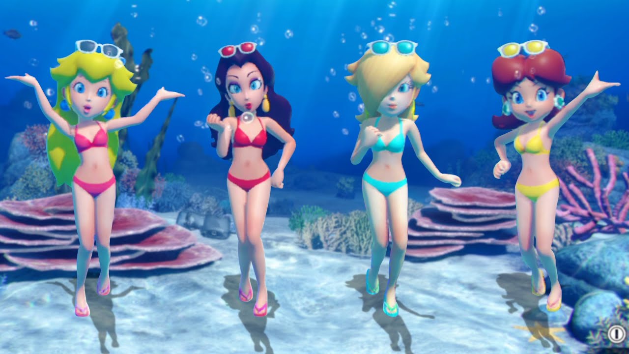 【マリオパーティSwitch】夏の水着対決！ピーチ姫vsデイジー姫vsロゼッタ姫vsポーリン姫、楽しい時間 4K UHD (2160P)