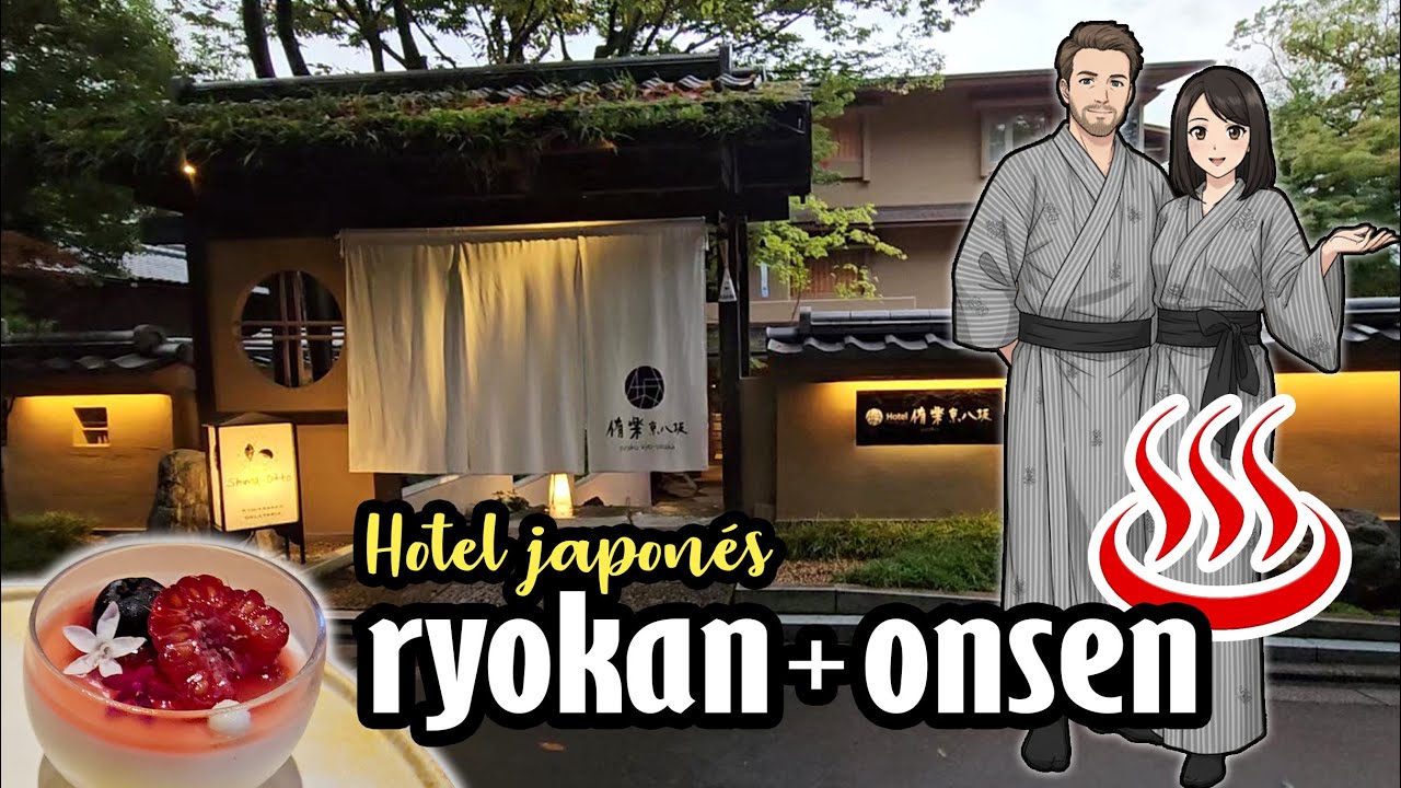 Hotel tradicional japonés ♨️ Ryokan con onsen privado en Kyoto 🇯🇵