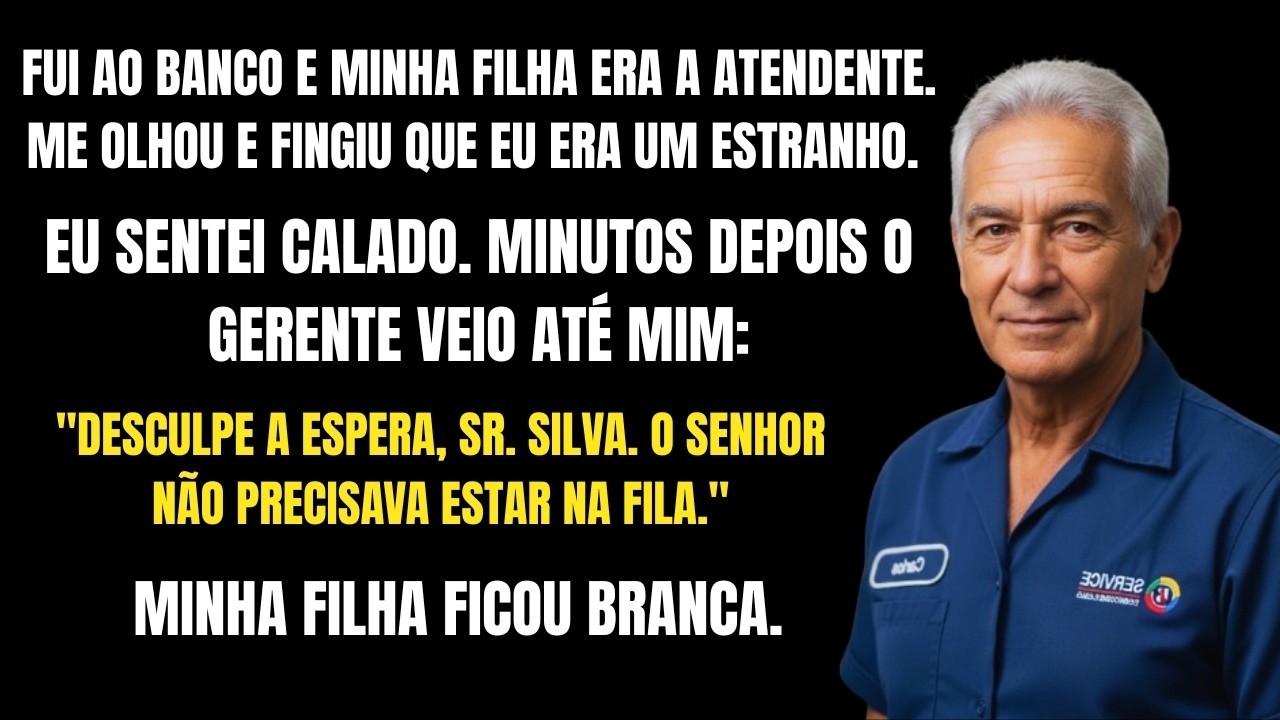 MINHA FILHA FINGIU NÃO ME CONHECER NO BANCO ONDE TRABALHA. ATÉ O GERENTE DIZER QUEM EU ERA..