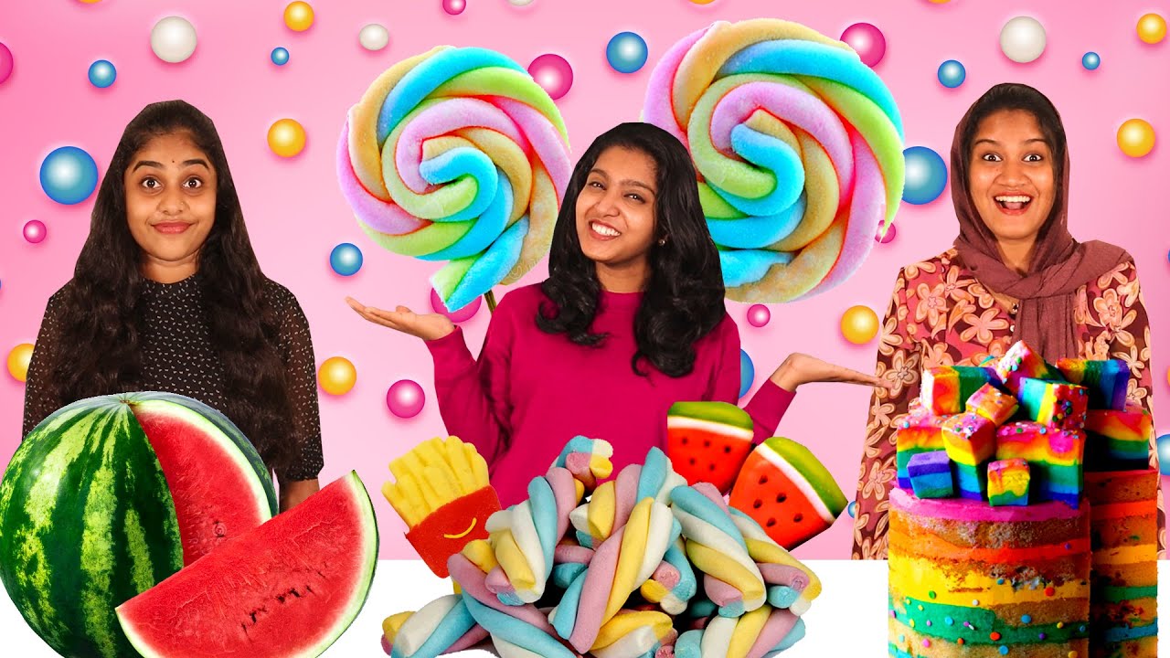 MARSHMALLOW FOOD Vs REAL FOOD CHALLENGE 🤩 | EXTREME FUNNY FOOD CHALLENGE | PULLOTHI