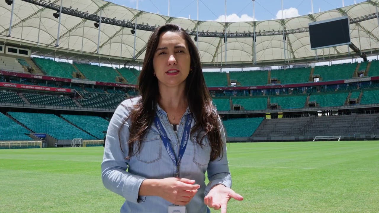 Novo gramado da Casa de Apostas Arena Fonte Nova