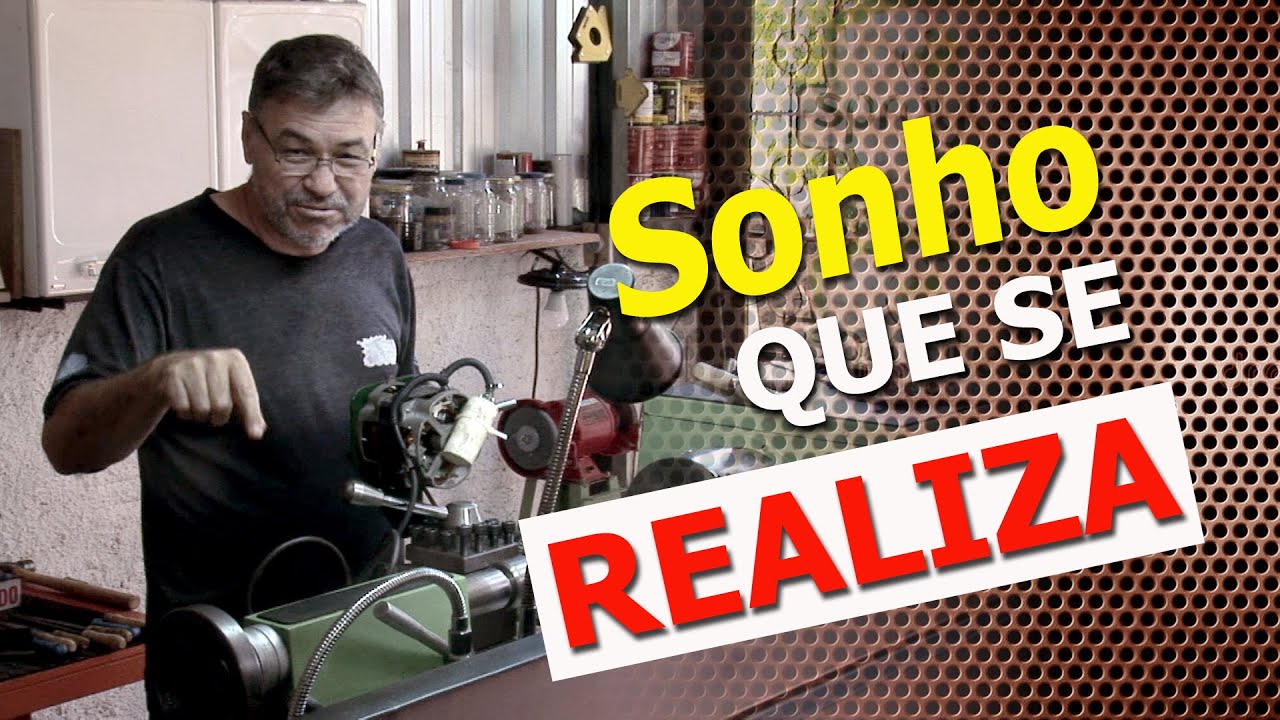 MONTEI MINHA PR&Oacute;PRIA OFICINA DE TORNEARIA EM CASA NA GARAGEM