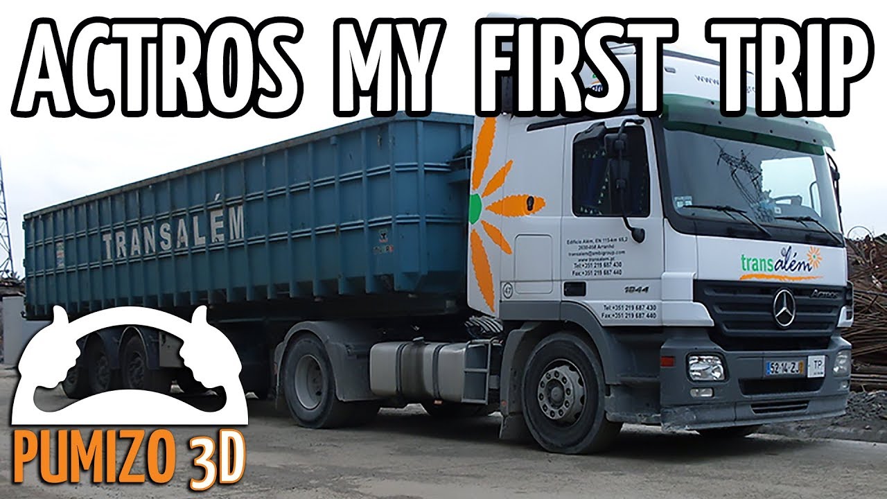 Mercedes Actros 1844 - My first trip...