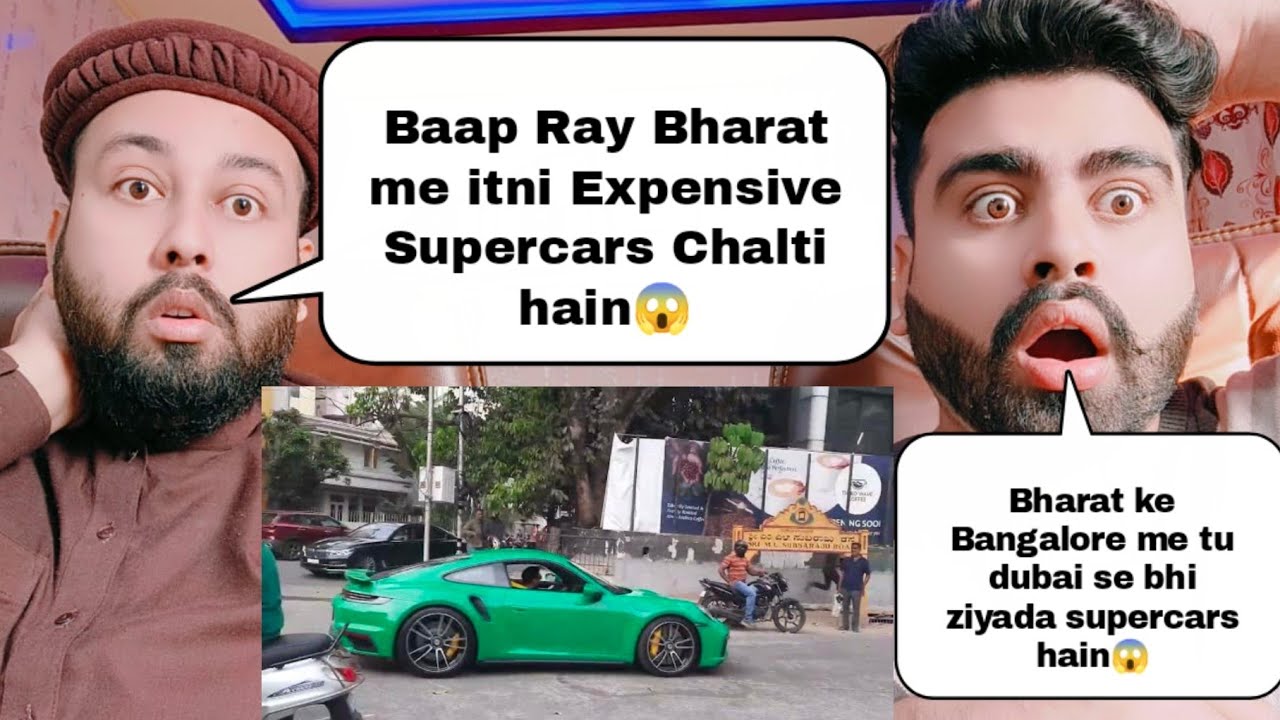 Supercars in Bangalore India | Rich Indians With Supercars | Pakistani Reaction