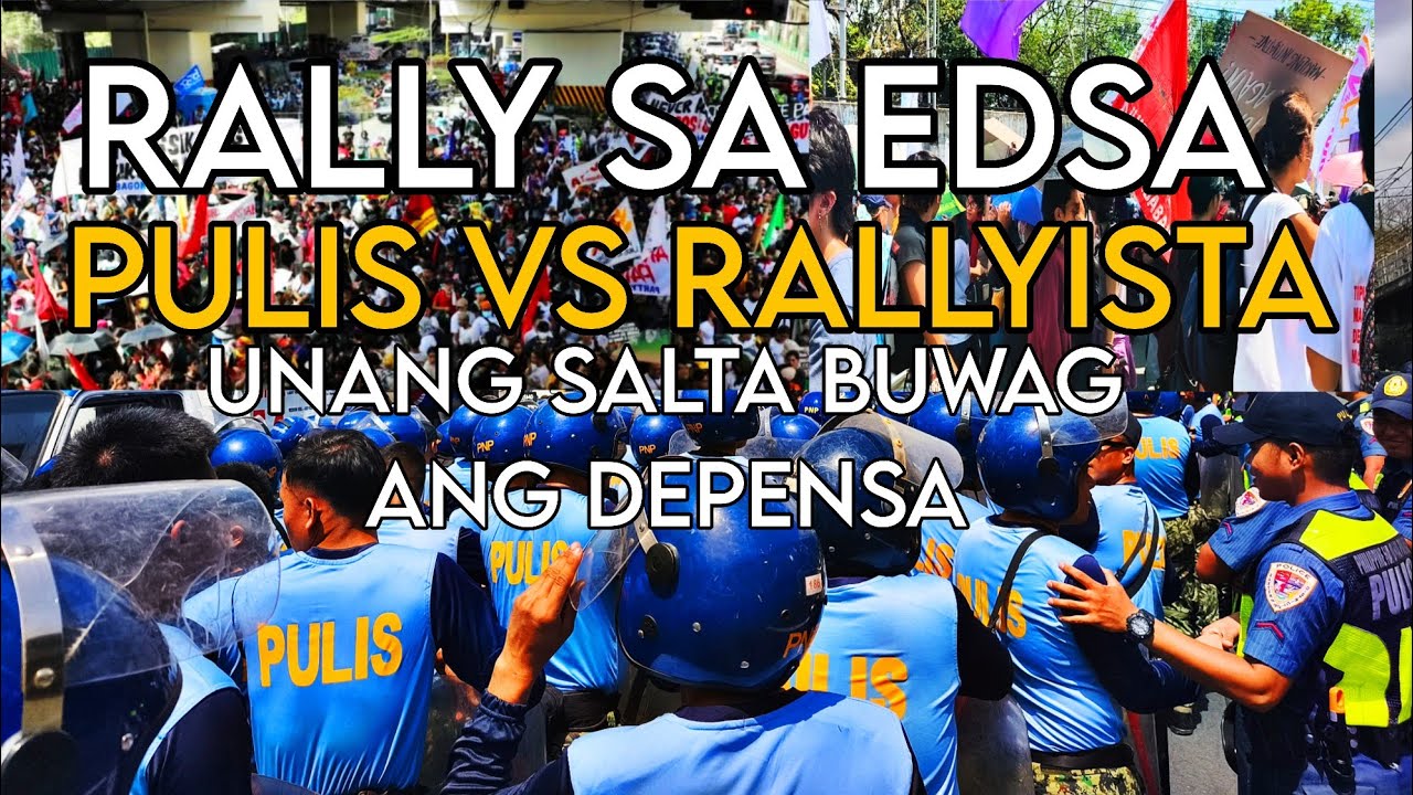 NAKU PO! RALLY SA EDSA AGAINST MARCOS! PULIS AT RALYESTA NAG BALDUGAN#curruption 