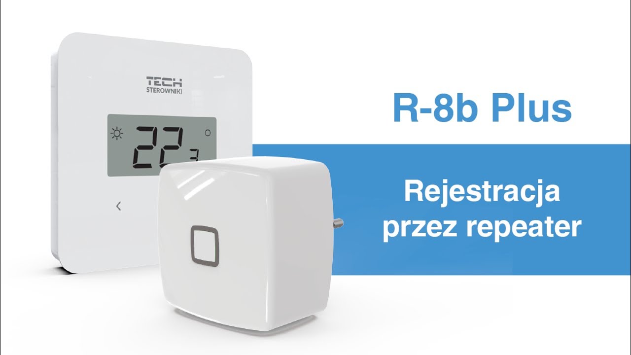 Rejestracja bezprzewodowego regulatora R-8b Plus przez repeater sygnału RP-4