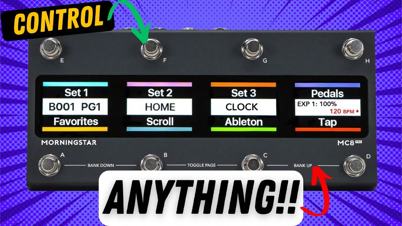 MorningStar MC8 PRO = PERFECT MIDI Pedal?