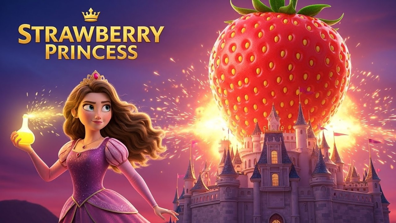 The Giant Strawberry Disaster! 🏰🍓 Princess Berry's Magical Adventure | English Fairy Tales