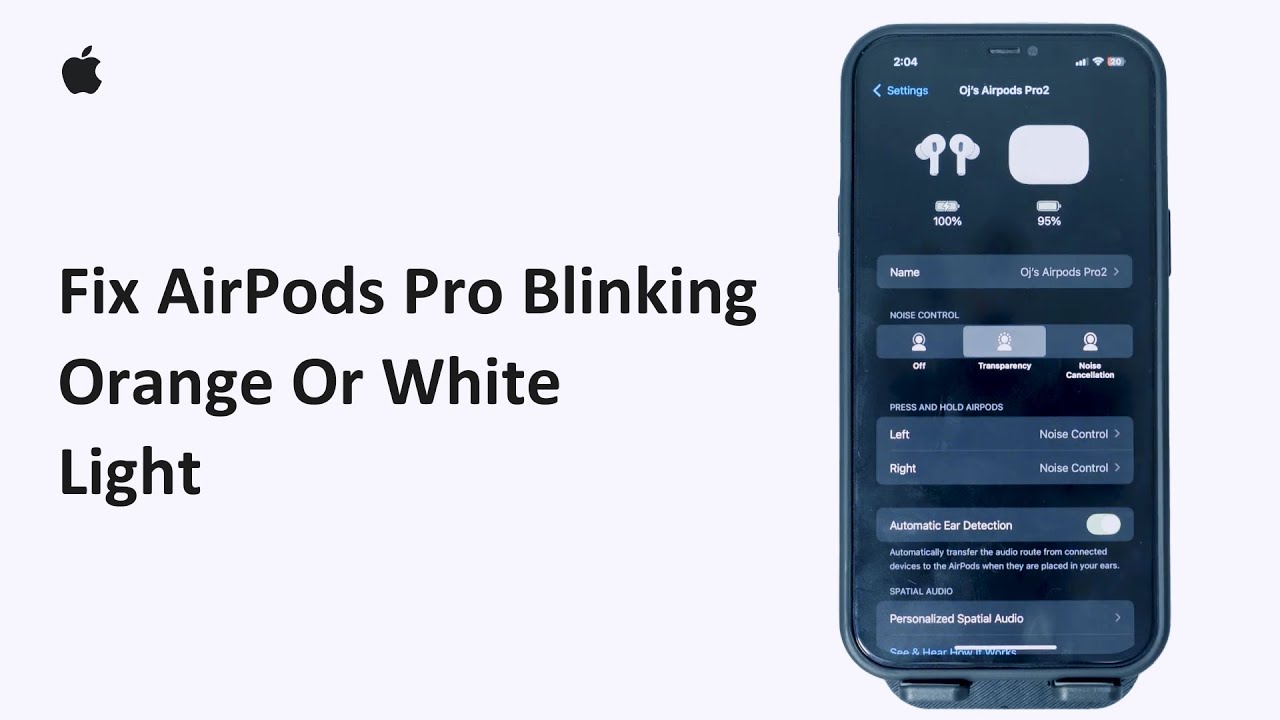 Fix AirPods Pro Blinking Orange Or White Light 2025 | Solve AirPods Pro Pairing And Charging Issues