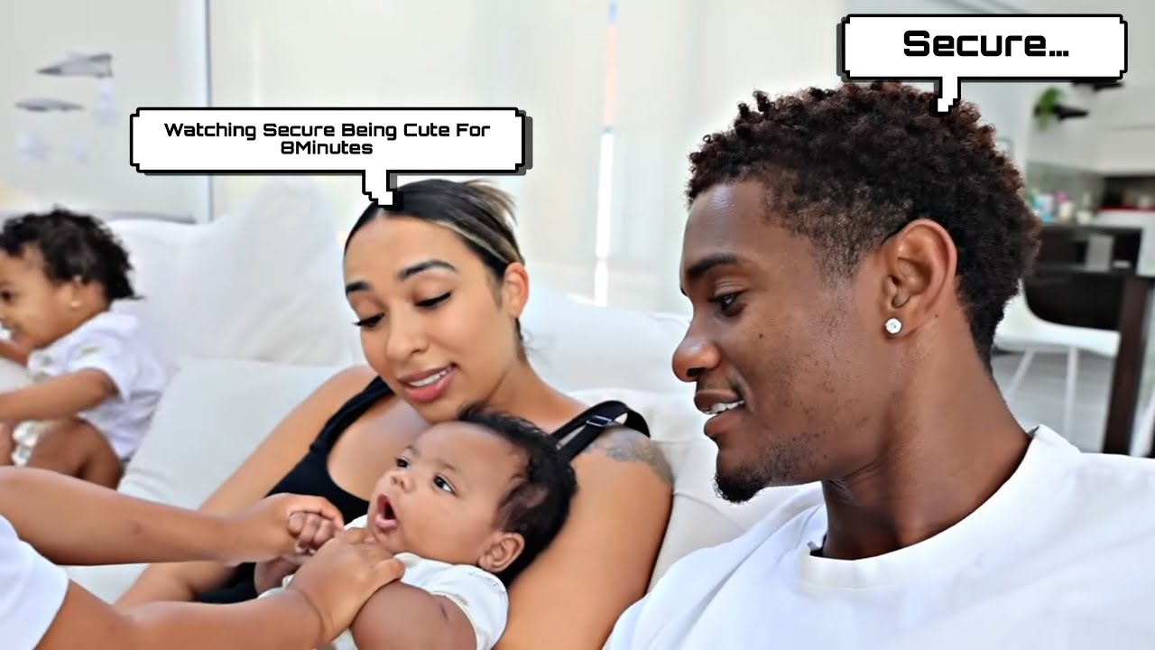 Riss & Quan, Baby Secure Being Cute For 8 Minutes Straight 