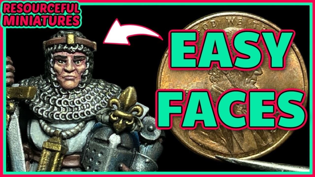 How to Paint Miniature Faces for Beginners (Fast & Easy)