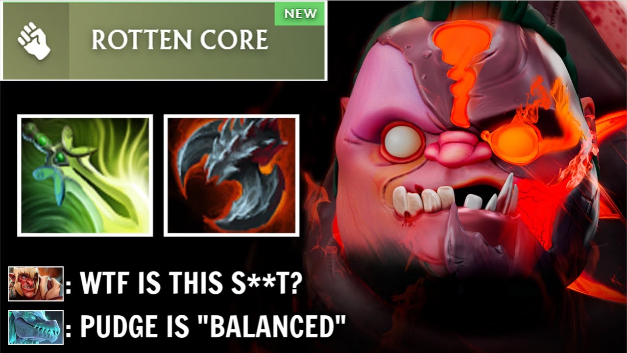NEW MOST IMBA HERO 7.38 PUDGE Butterfly + Satanic New OP Rotten Core Facet Pro Gameplay WTF Dota 2
