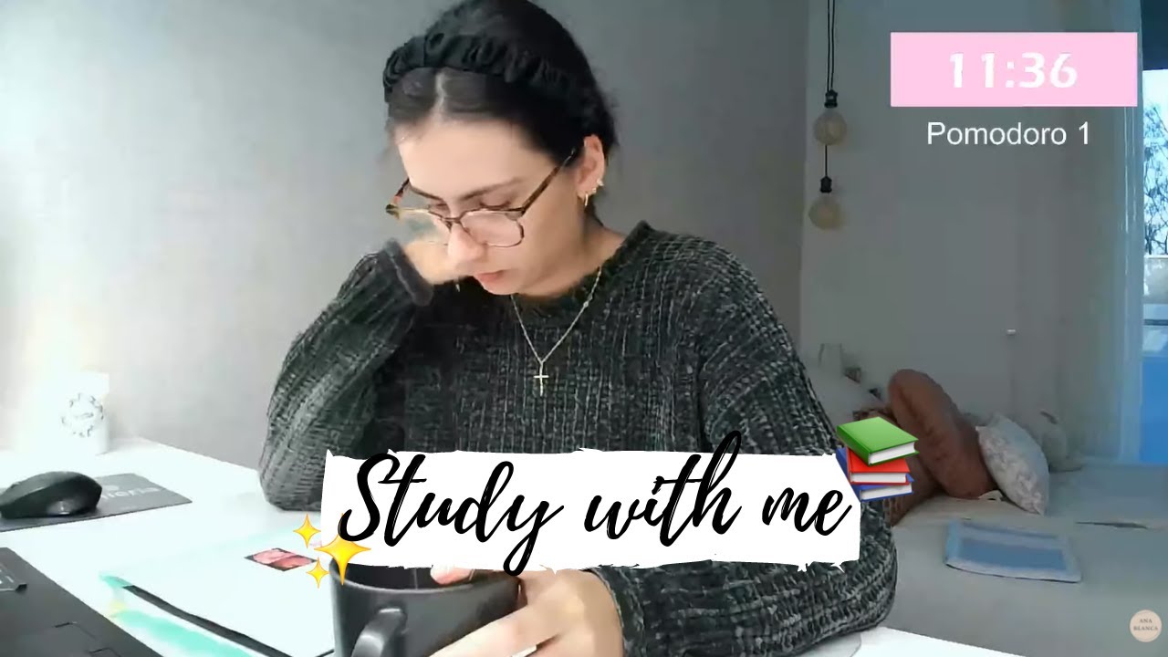 STUDY WITH ME 12 horas (con descansos) || @anablanchustudy