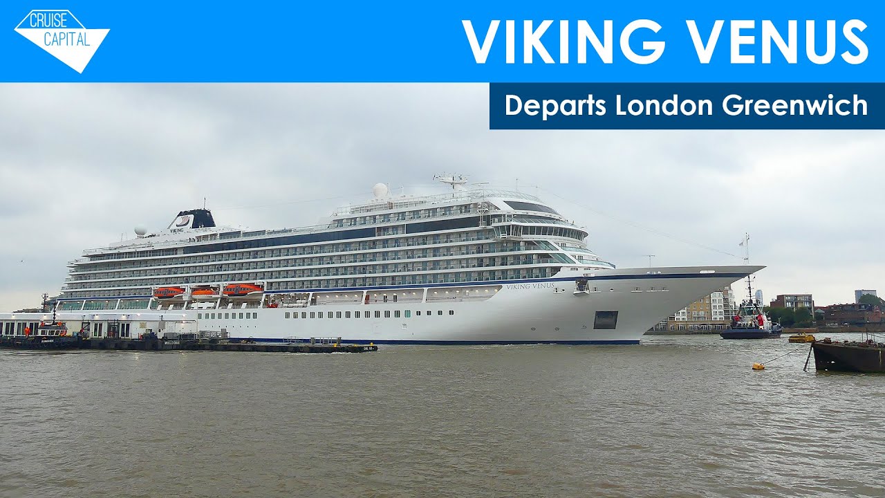 Viking Venus departs London Greenwich Pier (17/09/2023)