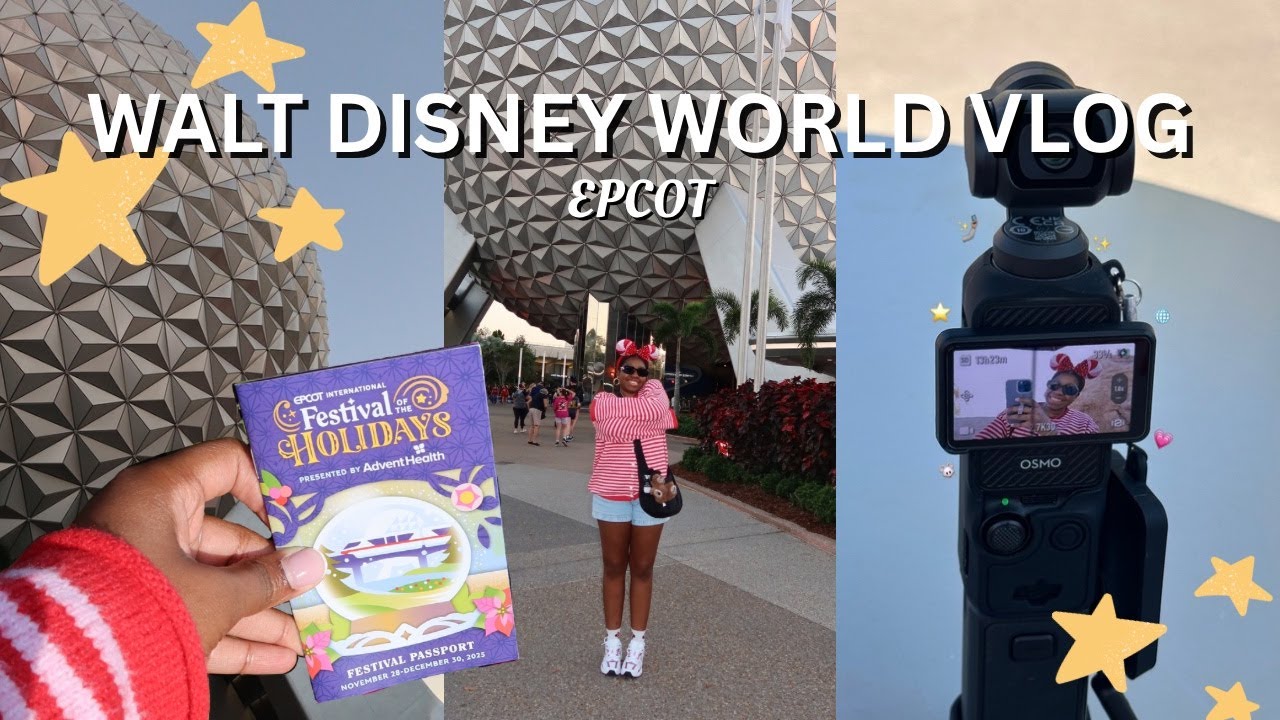 WALT DISNEY WORLD VLOG ⭐️  EPCOT, Festival of the Holiday's, Rides, Food & more!