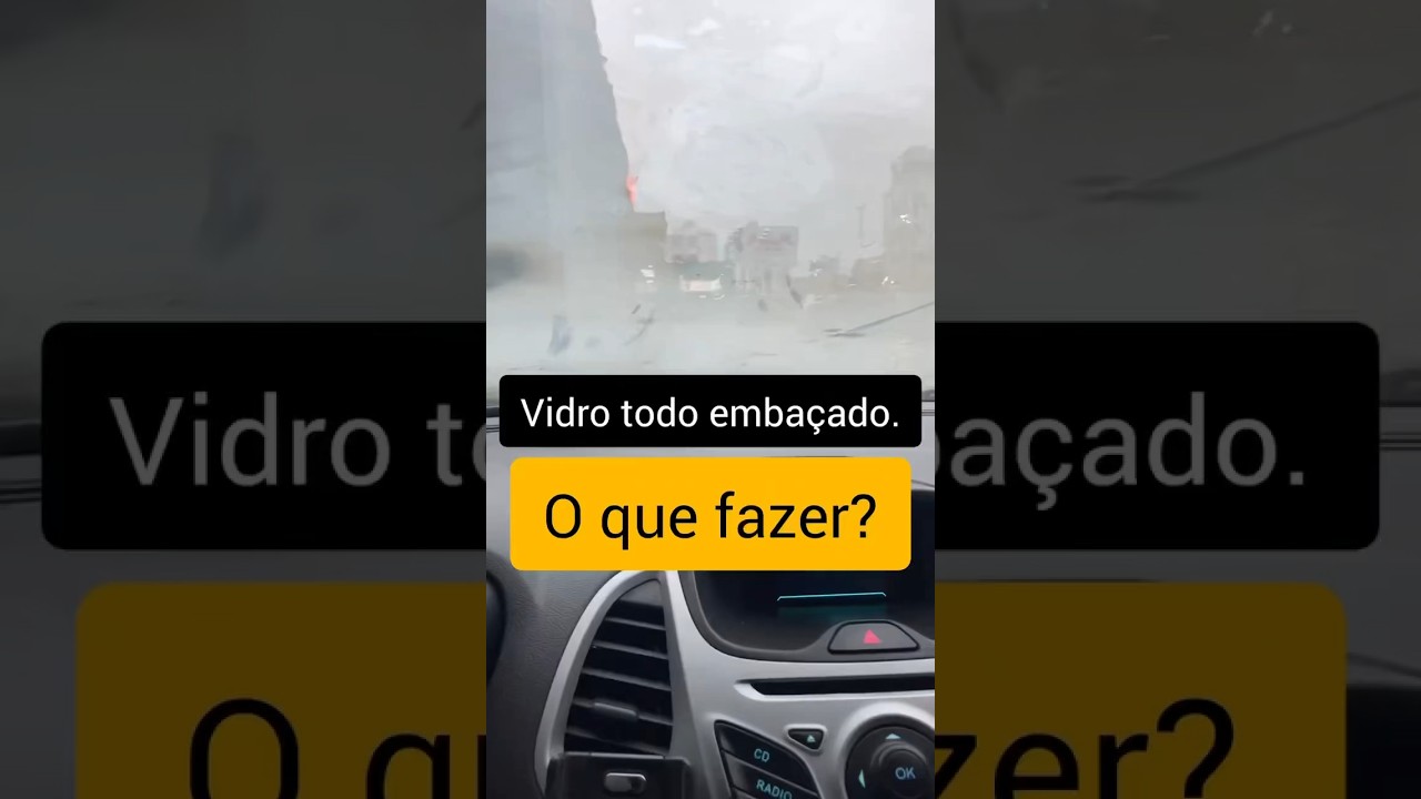 Como desembara&ccedil;ar o vidro do carro.