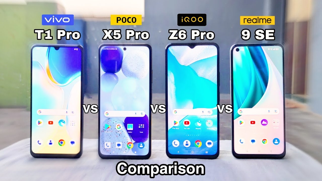 Vivo T1 Pro 5G vs Poco X5 Pro 5G vs iQOO Z6 Pro 5G vs realme 9 5G SE Speed Test Comparison | SD 778G