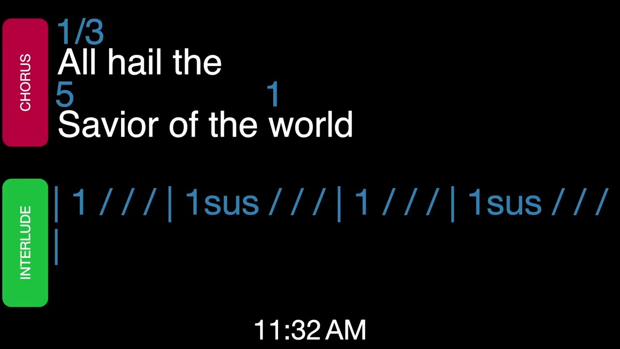 All Hail King Jesus - B (Cues Track)