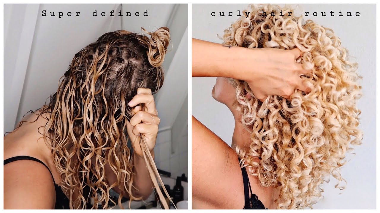Super defined CURLY HAIR routine - what a real hair routine looks like